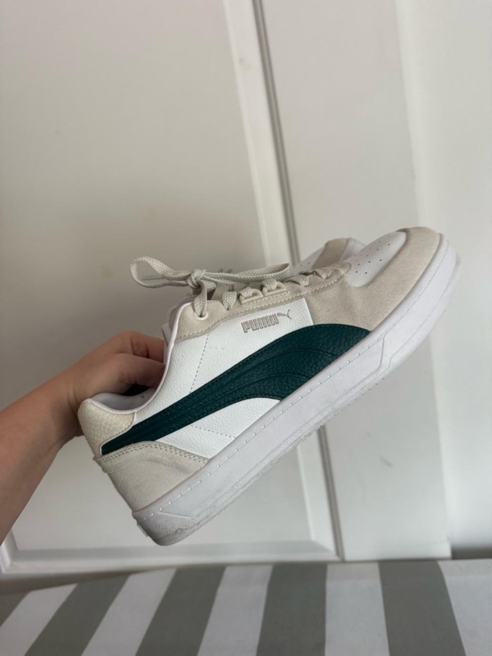 PUMA Caven 2.0 Lux SD Men’s Sneakers in Vapor Gray-Dark Myrtle - Picture 11 of 11